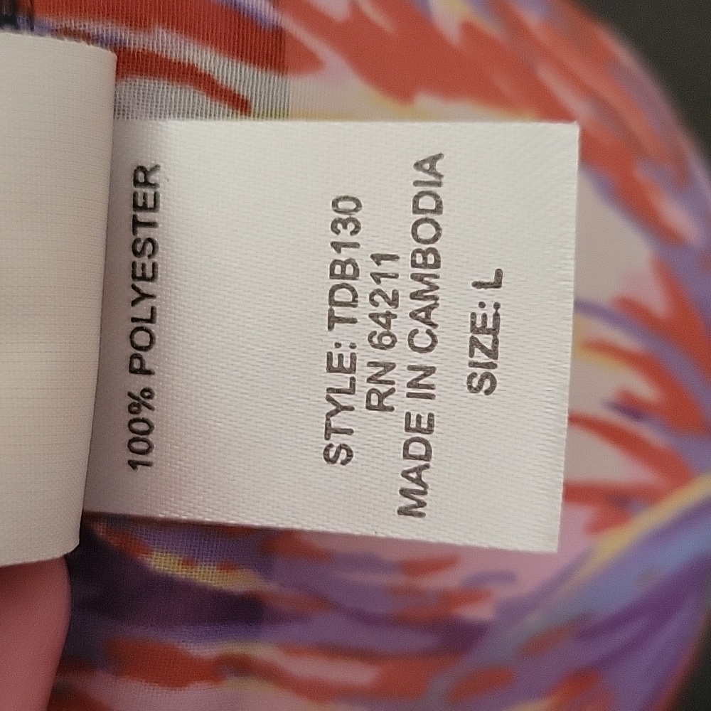 In Bloom Floral Sheer Robe, Size Large - Picture 9 of 9